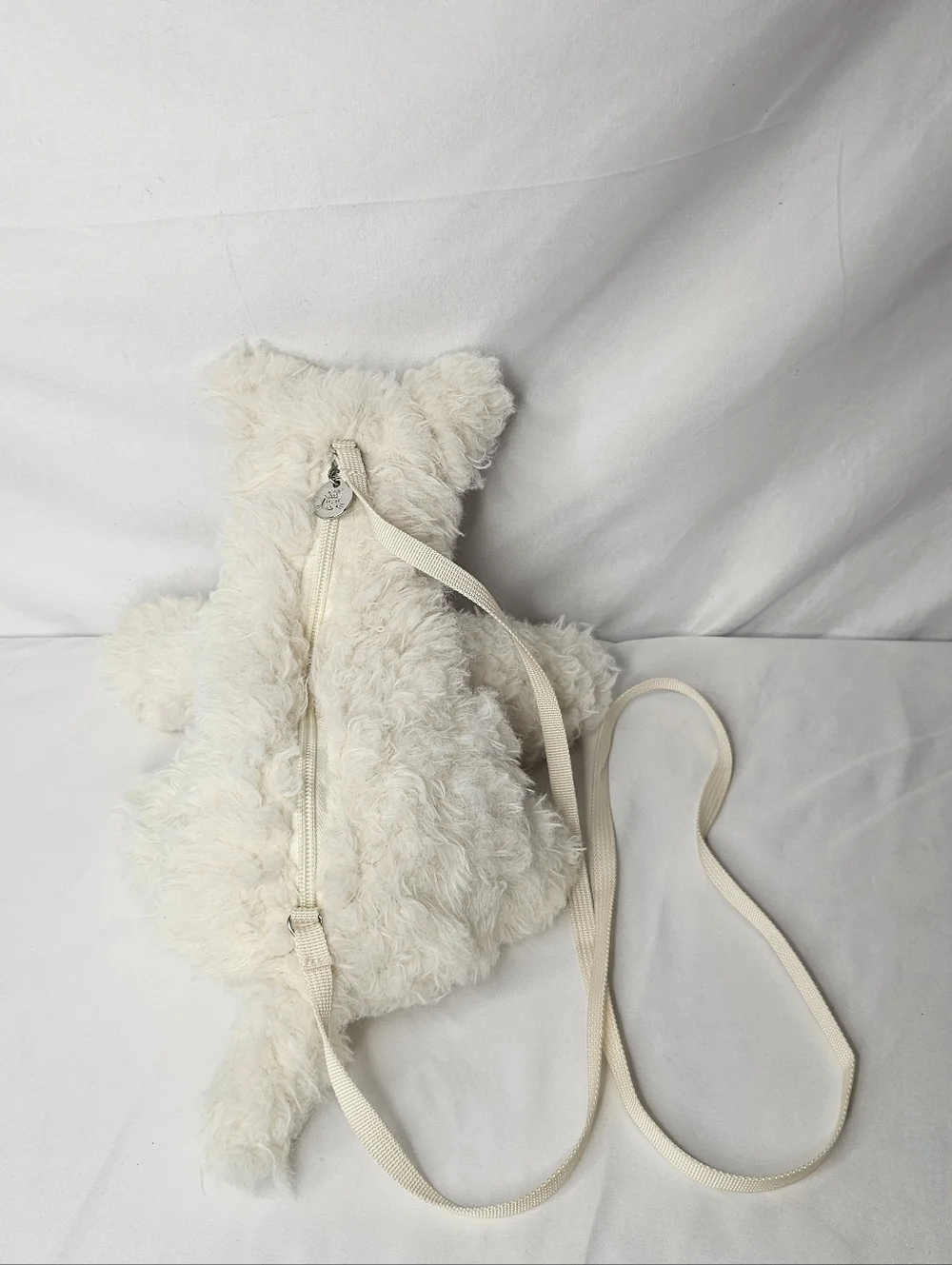 ​Jellycat Munro Scottie Dog Bag Plush White Terrier Puppy Crossbody Purse Rare